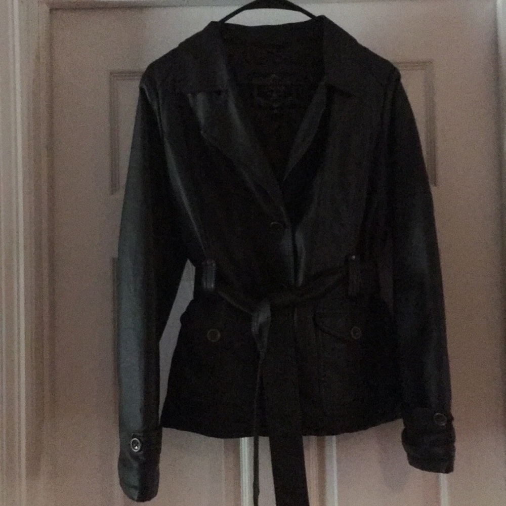 Faux leather jacket